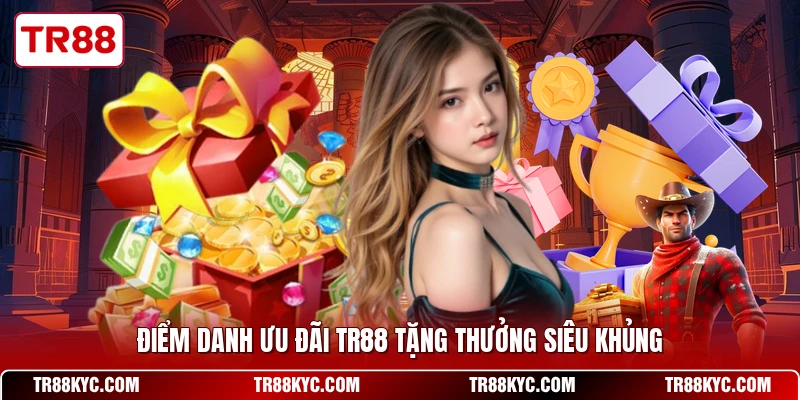 Điểm danh ưu đãi TR88 tặng thưởng siêu khủng
